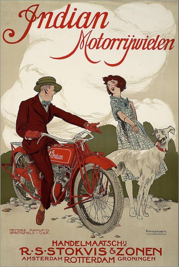Indian Motorcycles by VINTAGE POSTER